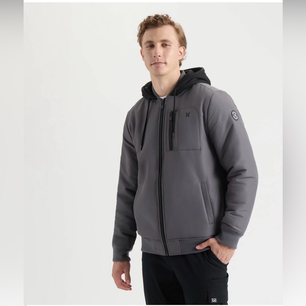 Hurley Gray Bomber Jacket
